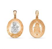 подвеска икона «Семистрельная» из золота