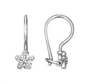 Серьги детские цветочек