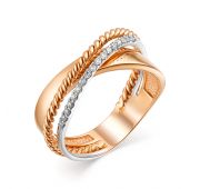 кольцо с бриллиантами бренд Алькор