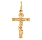 Подвеска крест из золота