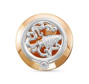 подвеска знак зодиака с бриллиантом