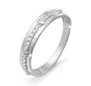 кольцо с бриллиантами из белого золота