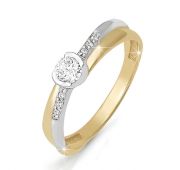 кольцо с бриллиантом бренд Delta