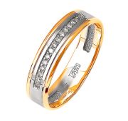 кольцо обручальное с бриллиантами