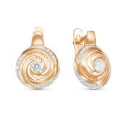 Серьги из золота бренд Delta