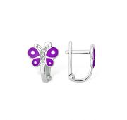 Серьги детские бабочка