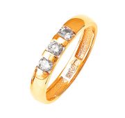 Кольцо обручальное с бриллиантами