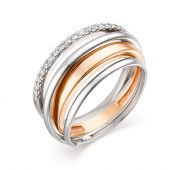 кольцо с бриллиантом бренд Алькор