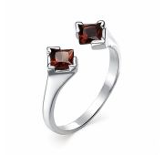 кольцо с гранатом бренд Алькор