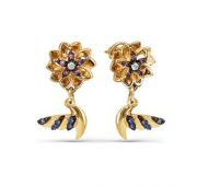 серьги пуссеты из золота