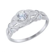 Кольцо из белого золота