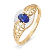 кольцо золотое с сапфиром