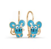 Серьги детские из золота