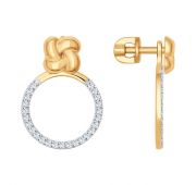 серьги пуссеты из золота