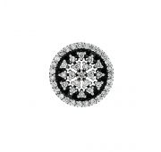 подвеска с бриллиантами из белого золота