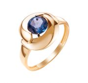 К124-5058ТЛ Кольцо с лондон топазом (Au 585)