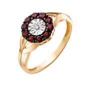 К1220-5353Гр Кольцо из золота с гранатом (Au 585)