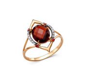 кольцо из золота с гранатом