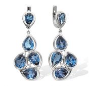 Серьги с лондон топазом