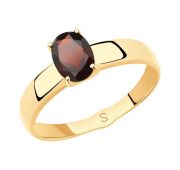 715474гранат Кольцо из золота с гранатом (Au 585)