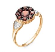 кольцо из золота с гранатом