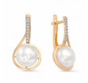 серьги с жемчугом бренд De Fleur