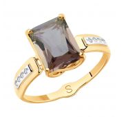 715387султ Кольцо с султанитом (Au 585)