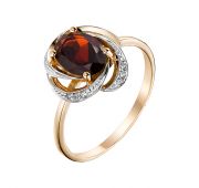 кольцо из золота с гранатом