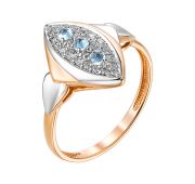 К122-5331Т Кольцо с топазом (Au 585)