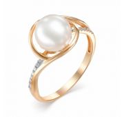 кольцо с жемчугом бренд De Fleur