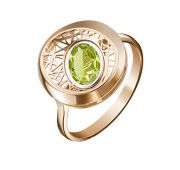 5091-00-205-10-57 Кольцо из золота с хризолитом бренд Platina (Au 585)