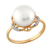 кольцо с жемчугом