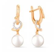 серьги с жемчугом бренд De Fleur