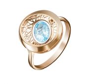 кольцо из золота с топазом бренд Platina