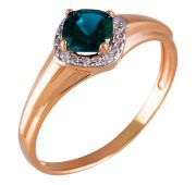 КЛ-24/1-738топ Кольцо с топазом (Au 585)