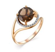 кольцо с раух топазом