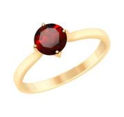 715091гран Кольцо из золота с гранатом (Au 585)