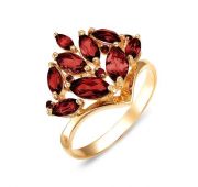 кольцо из золота с гранатом