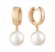 32072А1 Серьги с жемчугом бренд De Fleur (Au 585)