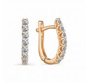 23941-100 Серьги дорожка с бриллиантами бренд Алькор (Au 585)