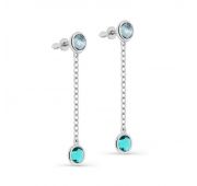 12-308-0100 Серьги пуссеты бренд Kabarovsky (Серебро)