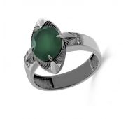 11-322-1989 Кольцо с агатом бренд Kabarovsky (Серебро)