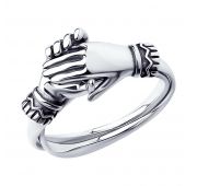 95010155 Кольцо без вставок (Серебро)