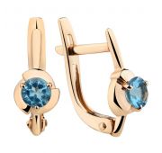 2910177 Серьги с топазом (Au 585)