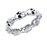 94013248 Кольцо череп (Серебро)