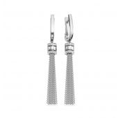 3768-21001 Серьги из белого золота с бриллиантами (Au 585)