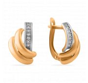 01-216267 Серьги с фианитами бренд Sanis (Au 585)