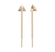 АС306-1096 Серьги продевки из золота (Au 585)