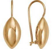 Сд2841 Серьги без вставок (Au 585)