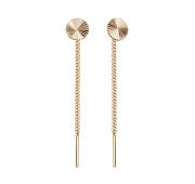 АС309-1099 Серьги продевки из золота (Au 585)